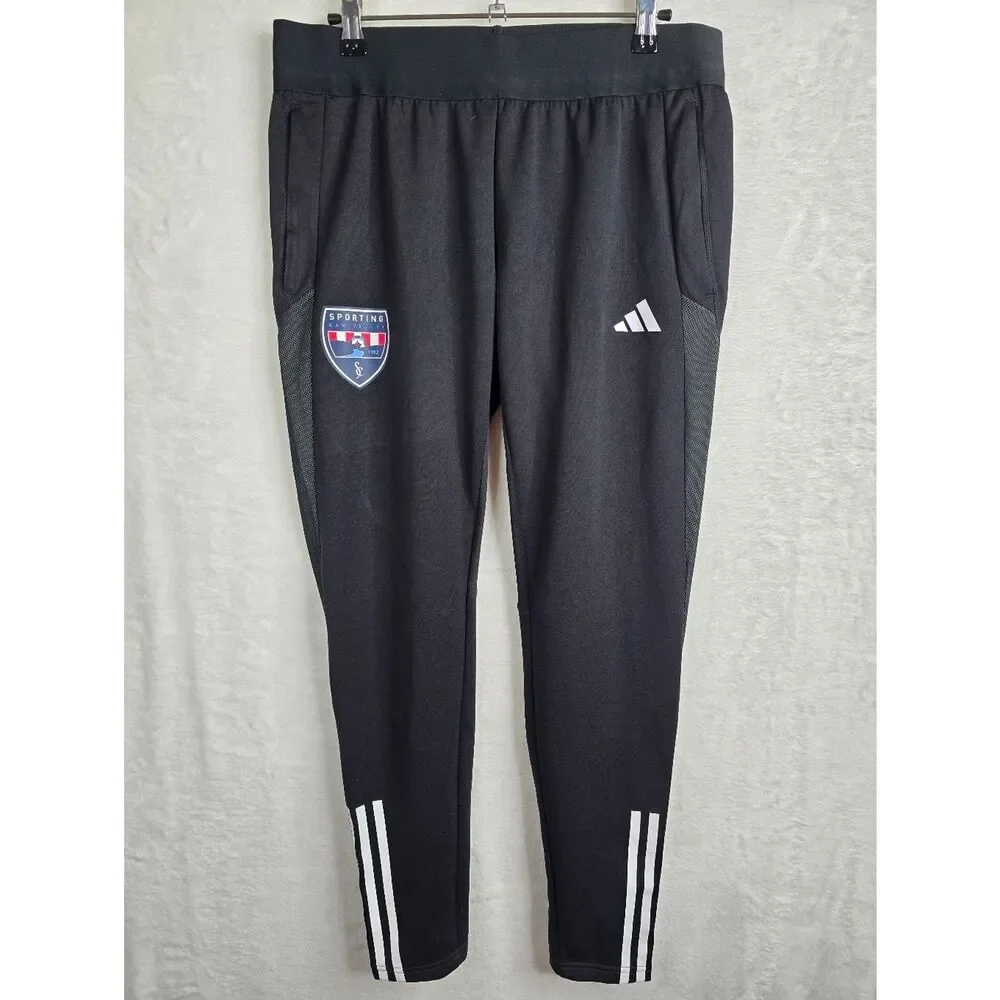Adidas Tiro 23 Training Pants Mens M Black Slim Fit Soccer Athletic Zip Ankle